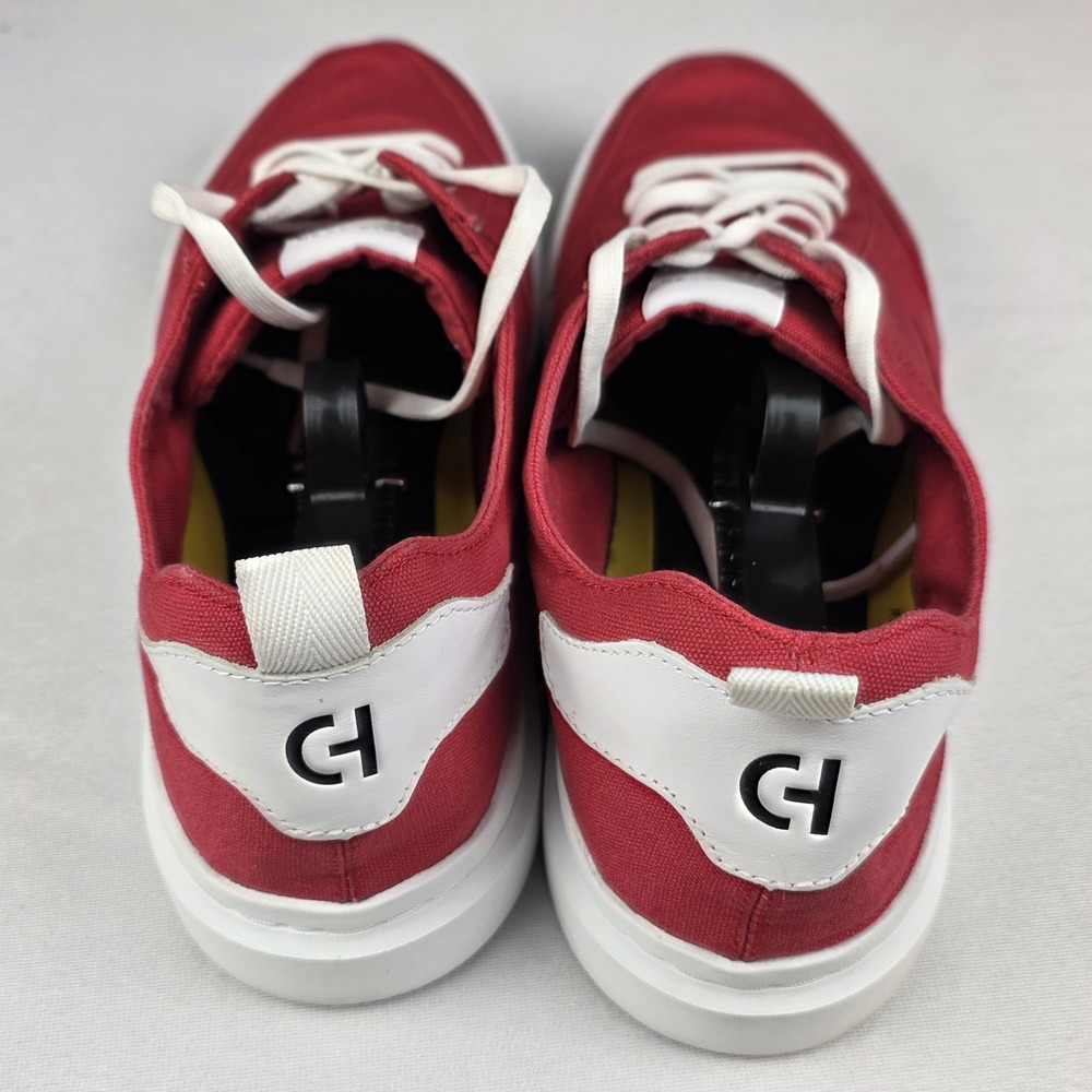 Cole Haan Men Red Grandpro Rally Canvas Court Sneaker‎ Lace Up Shoes Size 13M - Picture 6 of 13